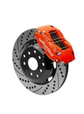 Wilwood Dynapro Radial Big Brake Front Brake Kit, Drilled and Slotted Rotor - Red - Subaru Impreza | WRX                                     - 140-9193-DR - Image 2