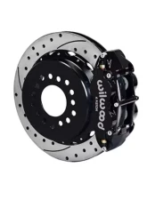 Wilwood Forged Dynalite Rear Parking Brake Kit, Drilled and Slotted Rotor - Black - Ford Mustang 2005-2014                                     - 140-9228-D - Image 2