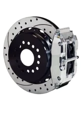 Wilwood Forged Narrow Superlite 4R Big Brake Rear Parking Brake Kit, Drilled and Slotted Rotor - Polished                                     - 140-9218-DP - Image 2