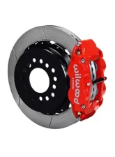 Wilwood Forged Narrow Superlite 4R Big Brake Rear Parking Brake Kit, Slotted Rotor - Red                                     - 140-9218-R - Image 2