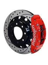 Wilwood TC6R Big Brake Truck Rear Brake Kit, Drilled and Slotted Rotor - Red GM 2500 HD 1999-2010                                     - 140-9406-DR - Image 2