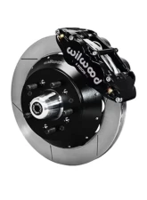 Wilwood Forged Narrow Superlite 6R Big Brake Front Brake Kit Hub, Slotted Rotor - Black - Chevrolet Camaro | Nova | Chevelle 1964-1972                                     - 140-9803 - Image 2