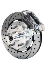 Wilwood Forged Dynalite Big Brake Front Brake Kit (Hub), Drilled and Slotted Face Rotor - Polished                                     - 140-9918-DP - Image 2