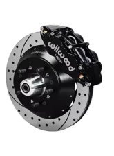 Wilwood Forged Narrow Superlite 6R Big Brake Front Brake Kit, Drilled and Slotted Rotor - Black                                     - 140-9919-D - Image 2