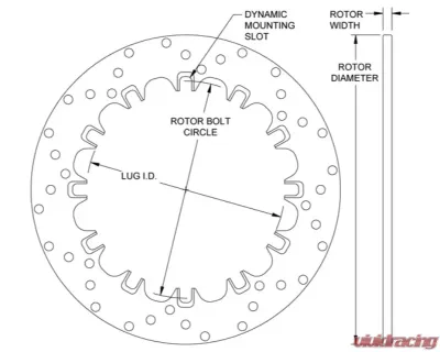 Wilwood Rotor Steel Drilled SSF Front - 160-4766