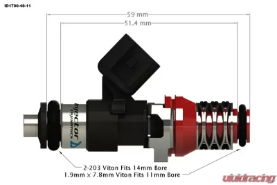 Injector Dynamics ID2600-XDS Fuel Injector Set Cadillac | Chevrolet | Holden | Pontiac 2005-2021 - 2600.34.14.15.8