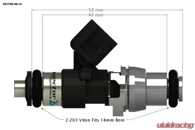 Injector Dynamics ID2600-XDS Fuel Injector Set Cadillac | Chevrolet | Holden | Pontiac 2005-2021 - 2600.34.14.15.8