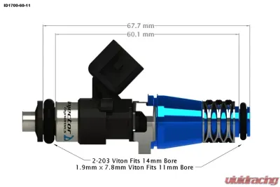 Injector Dynamics ID2600-XDS Fuel Injector Set Cadillac | Chevrolet | Holden | Pontiac 2005-2021 - 2600.34.14.15.8