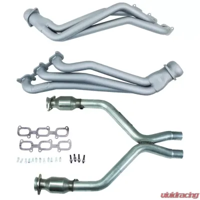 BBK Performance Parts 11-14 MUSTANG V6 1-3/4 LONG TUBE HEADERS PLUS MID PIPE (TITANIUM CERAMIC) Ford 3.7L V6 - 16421