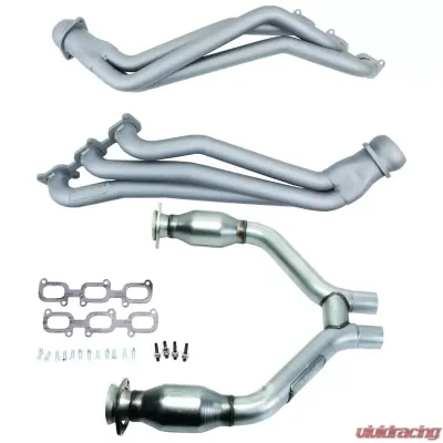 BBK Performance Parts 15-17 MUSTANG V6 1-3/4 LONG TUBE HEADERS PLUS SHORT MID PIPE (TITANIUM CERAMIC) Ford 3.7L V6 - 16423