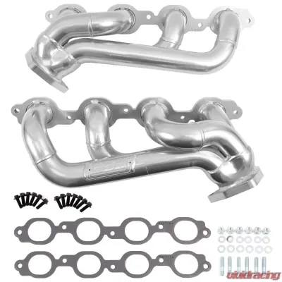 BBK Performance Parts 2019-2022 CHEVY TRUCK 5.3/6.2L 1-3/4?? SHORTY Headers (POLISHED SILVER CERAMIC) - 40480