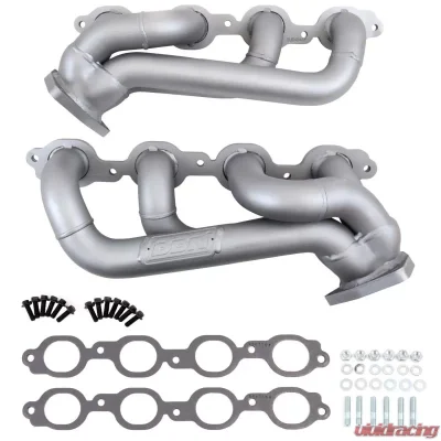 BBK Performance Parts 2019-2022 Chevy GM Truck 5.3L 6.2L 1-3/4 Shorty Headers (TITANIUM CERAMIC) - 4048