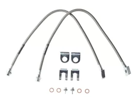 Rubicon Express TJ Front Brake Line Set 22 Inch Stainless Steel 97-06 Wrangler TJ/TJ Unlimited CLEARANCE