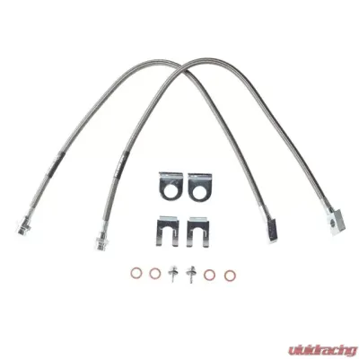 Rubicon Express TJ Front Brake Line Set 22 Inch Stainless Steel 97-06 Wrangler TJ/TJ Unlimited CLEARANCE - RE1550