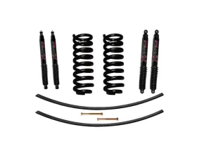 Skyjacker Suspension Lift Kit w/ Shock Black MAX Shocks 1.5-2 Inch Lift w/ Front Coil Springs Rear Add-A-Leafs Ford Ranger | Bronco II 1983-1989