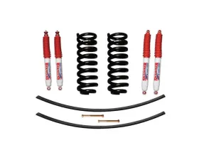 Skyjacker Suspension Lift Kit w/ Shock 1.5-2 Inch Lift w/ Front Coil Springs Rear Add-A-Leafs Ford Ranger | Bronco II 1983-1989