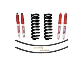 Skyjacker Suspension Lift Kit w/ Shock Nitro Shocks 1.5-2 Inch Lift w/ Front Coil Springs Rear Add-A-Leafs Ford Ranger | Bronco II 1983-1989