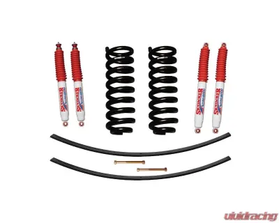 Skyjacker Suspension Lift Kit w/ Shock Nitro Shocks 1.5-2 Inch Lift w/ Front Coil Springs Rear Add-A-Leafs Ford Ranger | Bronco II 1983-1989 - 132K-N