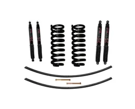 Skyjacker Suspension Lift Kit w/ Shock Black MAX Shocks 1.5-2 Inch Lift w/ Front Coil Springs Rear Add-A-Leafs Ford Ranger 1989-1997