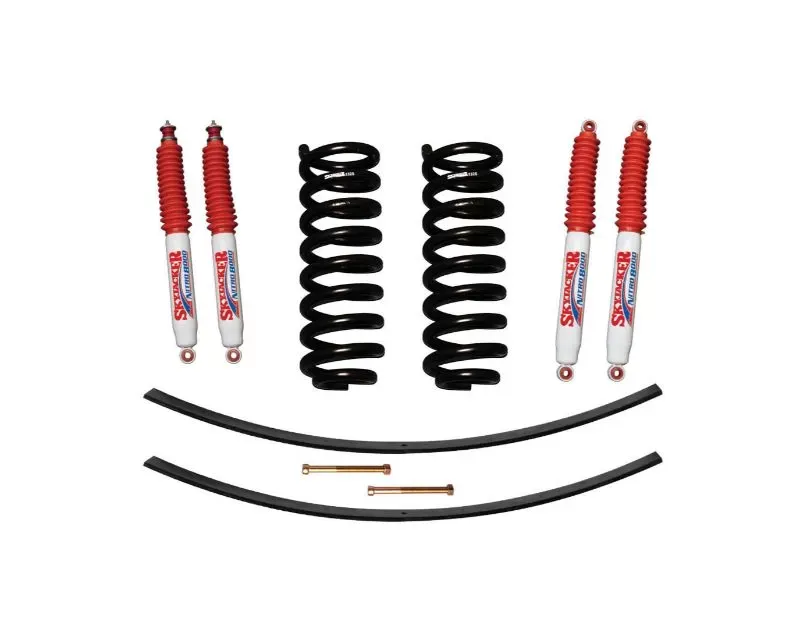 Skyjacker Suspension Lift Kit w/ Shock Nitro Shocks 1.5-2 Inch Lift w/ Front Coil Springs Rear Add-A-Leafs Ford Ranger 1989-1997 - 132XK-N