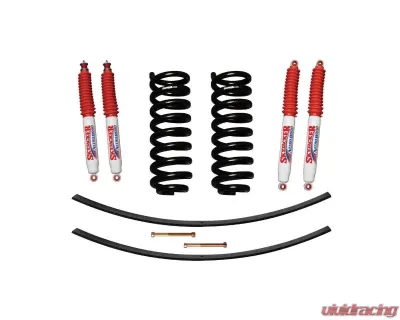 Skyjacker Suspension Lift Kit w/ Shock Nitro Shocks 1.5-2 Inch Lift w/ Front Coil Springs Rear Add-A-Leafs Ford Ranger 1989-1997 - 132XK-N
