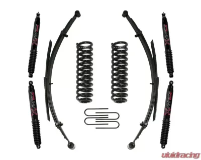 Skyjacker Suspension Lift Kit w/Shock Black MAX Shocks 1.5-2 Inch Lift w/Rear U Bolt Kit Front Coil/Rear Leaf Springs Ford Ranger | Mazda B4000 1986-1997 - 132XKS-B