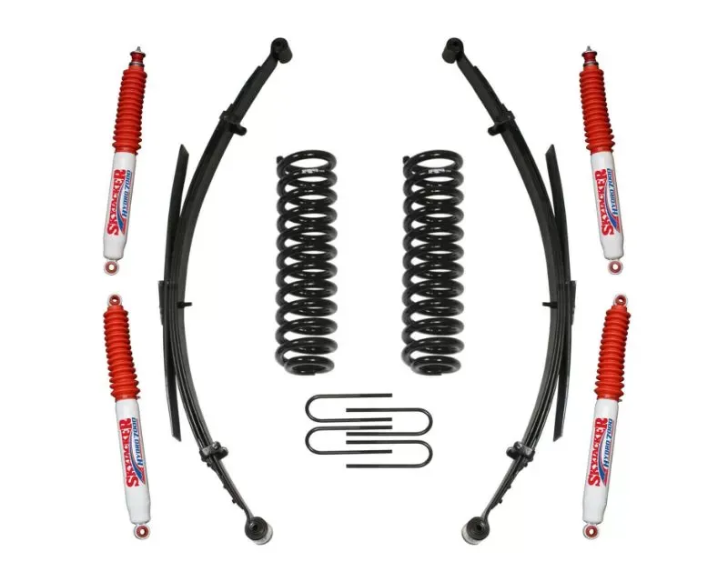Skyjacker Suspension Lift Kit w/Shock 1.5-2 Inch Lift w/Rear U Bolt Kit Front Coil/Rear Leaf Springs Ford Ranger | B4000 1986-1997 - 132XKS-H