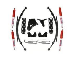 Skyjacker Suspension Lift Kit w/Shock 4 Inch Lift w/Front Coil Springs Rear Leaf Springs Rear U Bolt Kit Ford Ranger | Mazda B4000 1994-1998