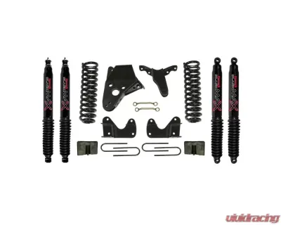Skyjacker Suspension Lift Kit w/Shock Black MAX Shocks 6 Inch Lift w/Front Springs Sway Bar End Link Kit Rear Block Rear U Bolt Kit Ford Bronco II 1984-1990 - 136BHK-B