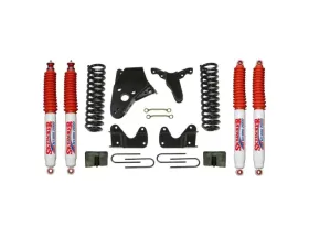 Skyjacker Suspension Lift Kit w/Shock 6 Inch Lift w/Front Springs Sway Bar End Link Kit Rear Block Rear U Bolt Kit Ford Bronco II 1984-1990