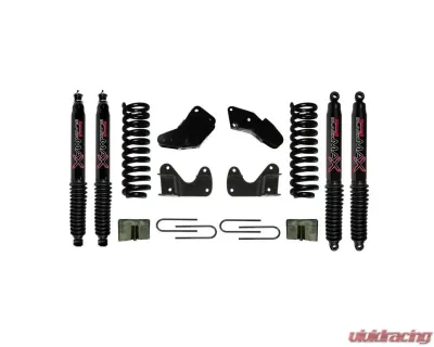 Skyjacker Suspension Lift Kit w/Shock Black MAX Shocks 6 Inch Lift w/Front Coil Springs Hinge Brackets Radius Arm Bracket Rear U Bolt Kit Rear Block Ford Ranger | Mazda B Series 1983-1997 - 136R2K-B