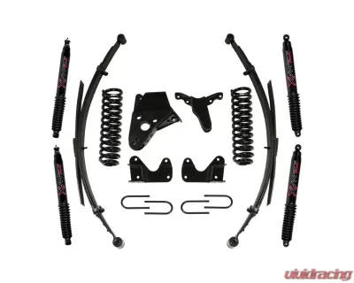 Skyjacker Suspension Lift Kit w/Shock Black MAX Shocks 6 Inch Lift w/Front Coil Spring Rear Leaf Springs Rear U Bolt Kit Ford Ranger | Mazda B4000 1983-1997 - 136RHKS-B