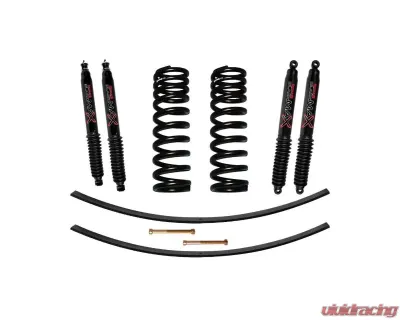 Skyjacker Suspension Lift Kit w/ Shock Black MAX Shocks 1.5-2 Inch Lift w/ Front Coil Springs Rear Add-A-Leafs Ford Bronco 1978-1979 - 172BK-B
