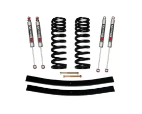 Skyjacker Suspension Lift Kit w/Shock M95 Performance Shocks 1.5-2 Inch Lift w/Front Coil Springs Rear Add-A-Leafs Ford Bronco 1975-1977