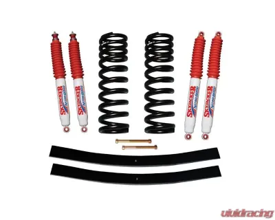 Skyjacker Suspension Lift Kit w/ Shock Nitro Shocks 1.5-2 Inch Lift w/ Front Coil Springs Rear Add-A-Leafs Ford Bronco 1975-1977 - 172EBK-N
