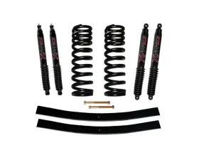Skyjacker Suspension Lift Kit w/ Shock Black MAX Shocks 1.5-2 Inch Lift w/ Front Coil Springs Rear Add-A-Leafs Ford F-100 1970-1972