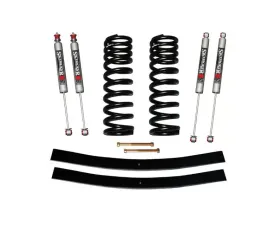 Skyjacker Suspension Lift Kit w/ Shock M95 Performance Shocks 1.5-2 Inch Lift w/ Front Coil Springs Rear Add-A-Leafs Ford F-100 1970-1972