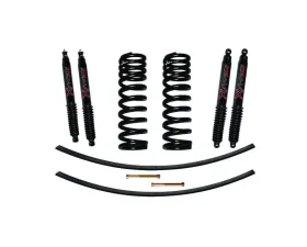 Skyjacker Suspension Lift Kit w/ Shock Black MAX Shocks 1.5-2 Inch Lift w/ Front Coil Springs Rear Add-A-Leafs Ford F-100 | F-150 1973-1979