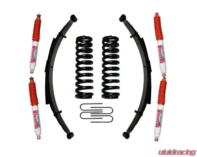 Skyjacker Suspension Lift Kit w/Shock 4 Inch Lift w/ Front/Rear Springs Rear U Bolt Kit Ford Bronco 1978-1979 - 174BKS-H