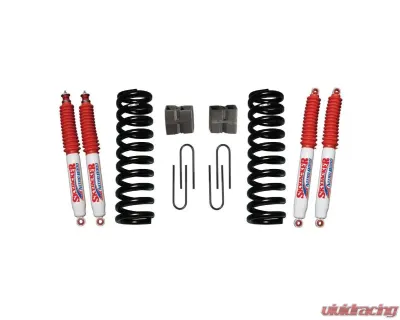Skyjacker Suspension Lift Kit w/ Shock Nitro Shocks 5 Inch Lift w/ Front Coil Springs Rear U Bolt Kit Rear Block Ford Bronco 1975-1977 - 174EBK-N
