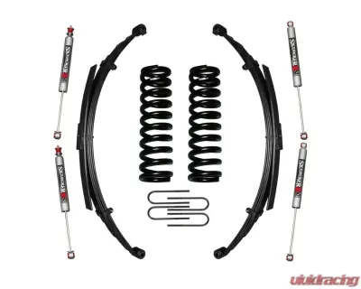 Skyjacker Suspension Lift Kit w/Shock M95 Performance Shocks 5 Inch Lift w/Front/Rear Springs Rear U Bolt Kit Ford Bronco 1975-1977 - 174EBKS-M