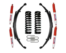 Skyjacker Suspension Lift Kit w/Shock Nitro Shocks 5 Inch Lift w/Front/Rear Springs Rear U Bolt Kit Ford Bronco 1975-1977