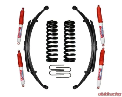 Skyjacker Suspension Lift Kit w/Shock Nitro Shocks 5 Inch Lift w/Front/Rear Springs Rear U Bolt Kit Ford Bronco 1975-1977 - 174EBKS-N