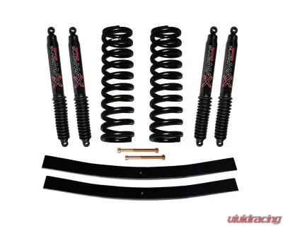 Skyjacker Suspension Lift Kit w/ Shock Black MAX Shocks 4 Inch Lift w/ Front Coil Springs Rear Add-A-Leafs Ford F-100 1970-1972 - 174EPK-B