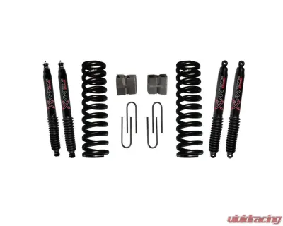 Skyjacker Suspension Lift Kit w/Shock Black MAX Shocks 6 Inch Lift w/Front Coil Springs Rear U Bolt Kit Rear Blocks Bronco 1978-1979 - 176BK-B