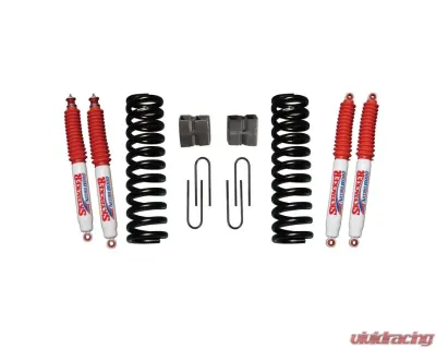 Skyjacker Suspension Lift Kit w/Shock Nitro Shocks 6 Inch Lift w/Front Coil Springs Rear U Bolt Kit Rear Blocks Ford Bronco 1978-1979 - 176BK-N