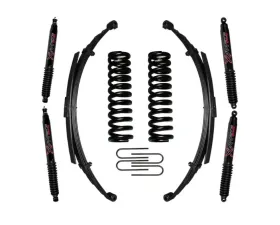 Skyjacker Suspension Lift Kit w/Shock Black MAX Shocks 6 Inch Lift w/Front/Rear Springs Rear U Bolt Kit Ford Bronco 1978-1979