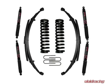 Skyjacker Suspension Lift Kit w/Shock Black MAX Shocks 6 Inch Lift w/Front/Rear Springs Rear U Bolt Kit Ford Bronco 1978-1979 - 176BKS-B