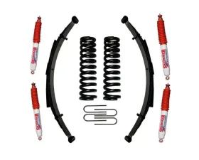 Skyjacker Suspension Lift Kit w/Shock Nitro Shocks 6 Inch Lift w/Front/Rear Springs Rear U Bolt Kit
