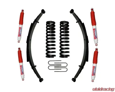 Skyjacker Suspension Lift Kit w/Shock Nitro Shocks 6 Inch Lift w/Front/Rear Springs Rear U Bolt Kit - 176PKS-N
